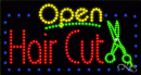 LED SIGN : Open Hair Cut #25405