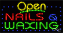 LED SIGN : Open Nails & Waxing #25412