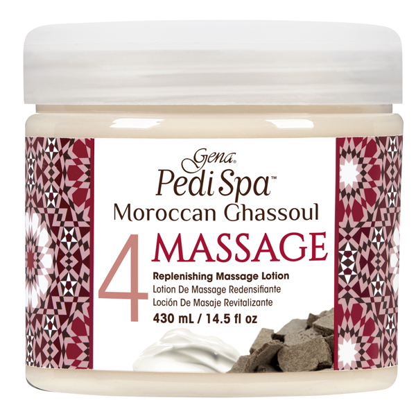 Gena PediSpa Moroccan Ghassoul - Massage Cream - 16oz