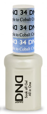 DND Mood Change Gel - #34 Creme Purple to Cobalt. 0.5oz