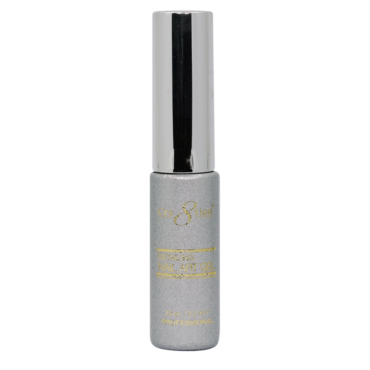 Cre8tion Detailing Nail Art Gel 27 Silver Glitter