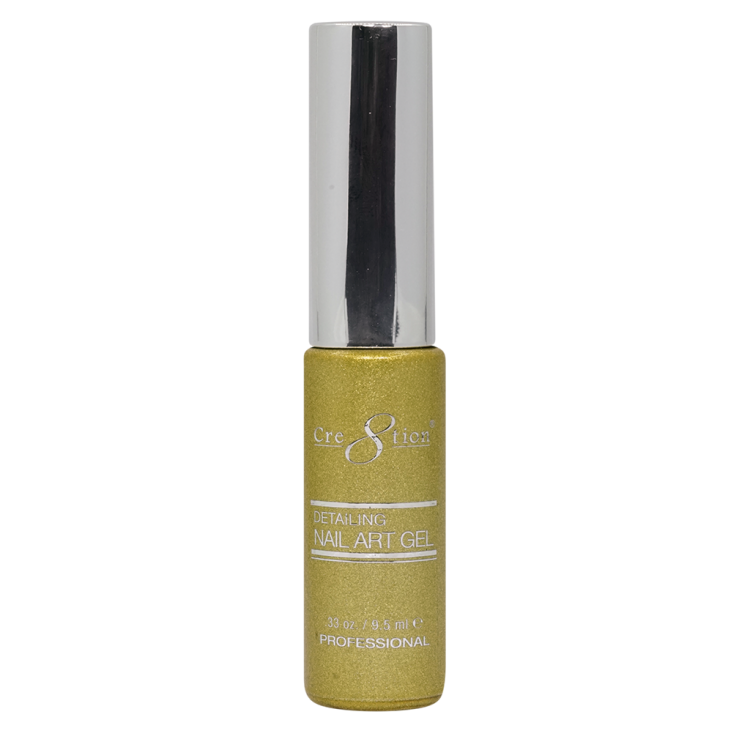 Cre8tion Detailing Nail Art Gel 31 Gold Platinum 2