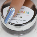 Cre8tion Silver Hologram B Effect Nail Art #2
