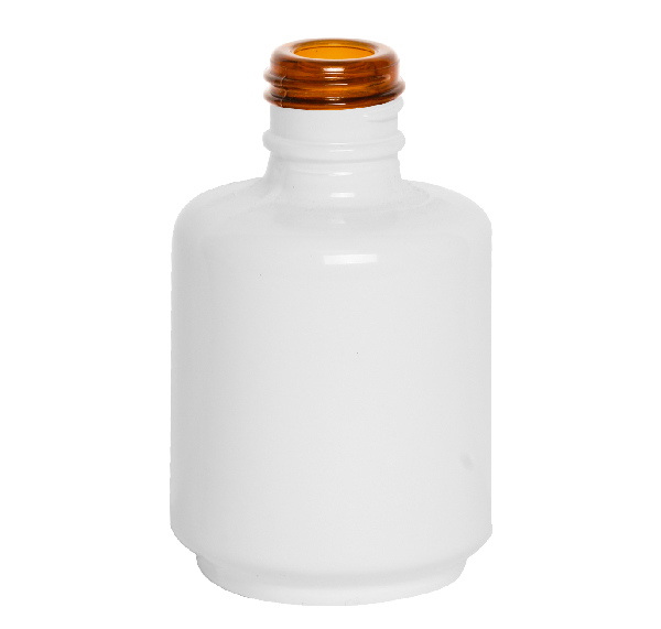 Empty Bottle White Painted Gel Polish 0.5oz