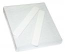 Jumbo Nail File - Square White - 50ct/bag