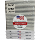 U.S.A Zebra Nail File Straight Round edge - 50pcs
