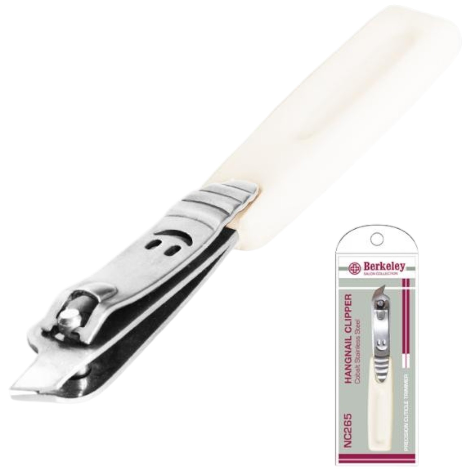 Berkeley Smiley Hang Nail Clipper & Cuticle Trimmer | Stainless Steel - NC265