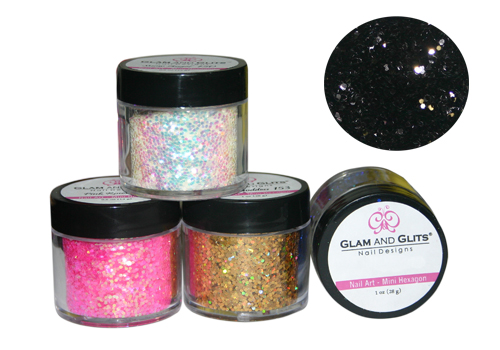 Glam & Glits - 160  Jet Black - 1 oz