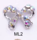 3D Metal Crystal AB (10 pcs) - ML-02