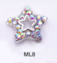 3D Metal Crystal AB (10 pcs) - ML-08