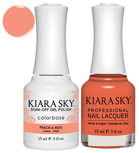 Kiara Sky Gel + Nail Polish - PEACH-A-ROO #562