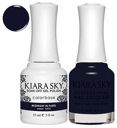 Kiara Sky Gel + Nail Polish -  MIDNIGHT IN PARIS #572
