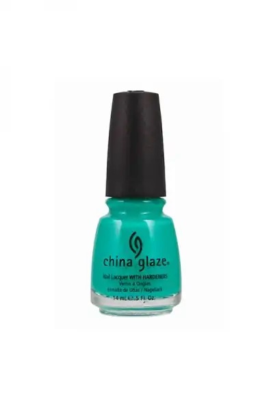 CHINA GLAZE NAIL LACQUER, TURNED UP TURQUOISE 0.5 FL OZ 70345