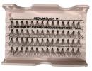 Eyelashes - MEDIUM BLACK Knot-free 14 hairs