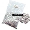 1 Bag 10000 pcs 2mm Round Nail Art Rainbow Rhinestone Tips
