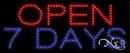 LED Sign - Open 7 Days #20270