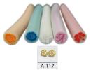 Polymer Clay Cane Flower Art A-117 - 2 Inches Long