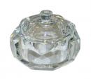 Octangon Crystal Powder Dish - 2 oz