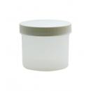 Plastic Jar with White Lid - 4 oz